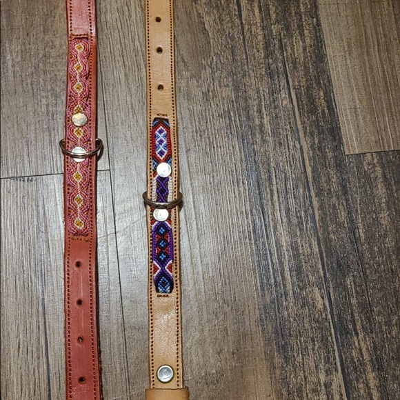 Handmade Leather Dog Collars with Handwoven Design - Picture 3 of 3